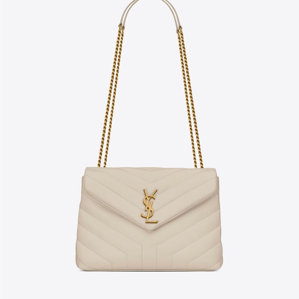 YSL Medium Loulou Bag Vintage Blanc